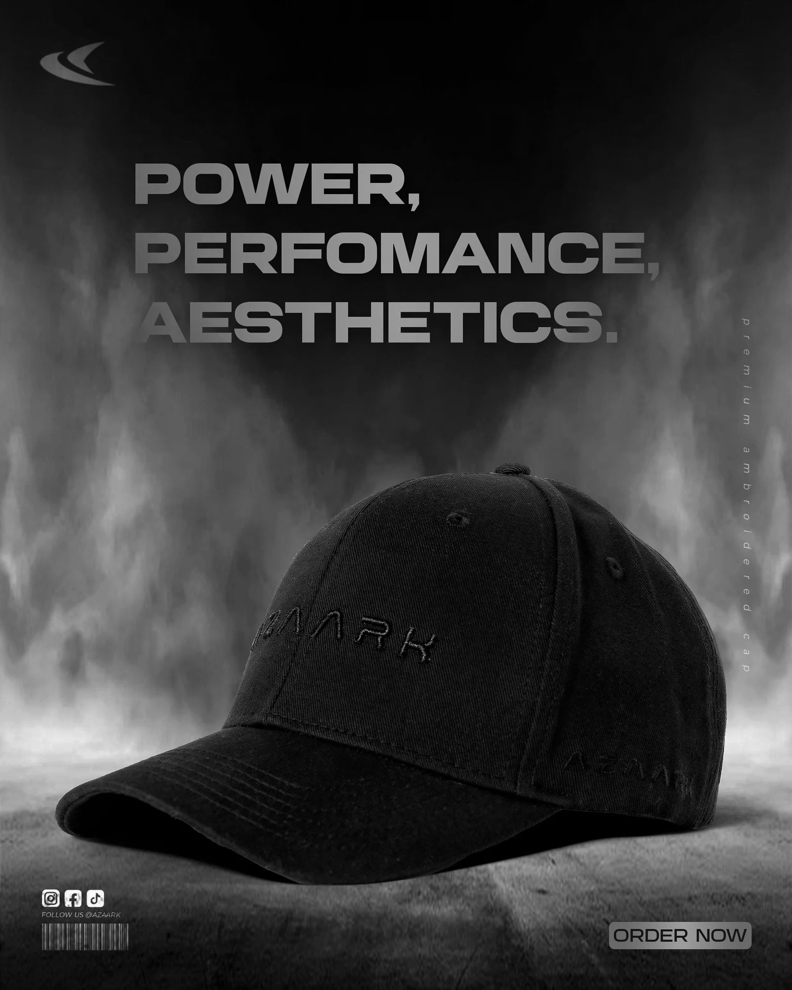 Azaark Phantom Black Cap