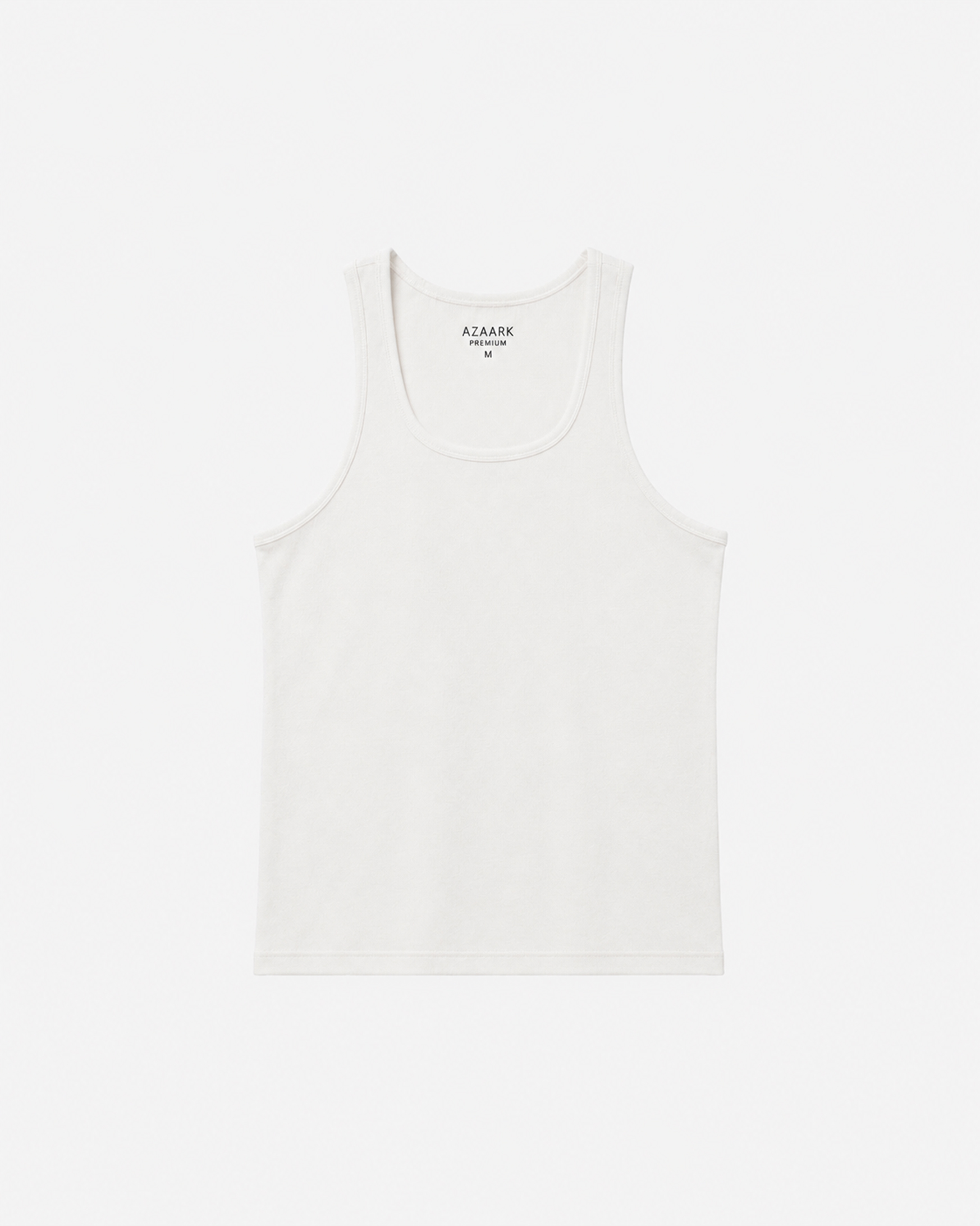 Premium Legacy white Ribbed Tank Top
