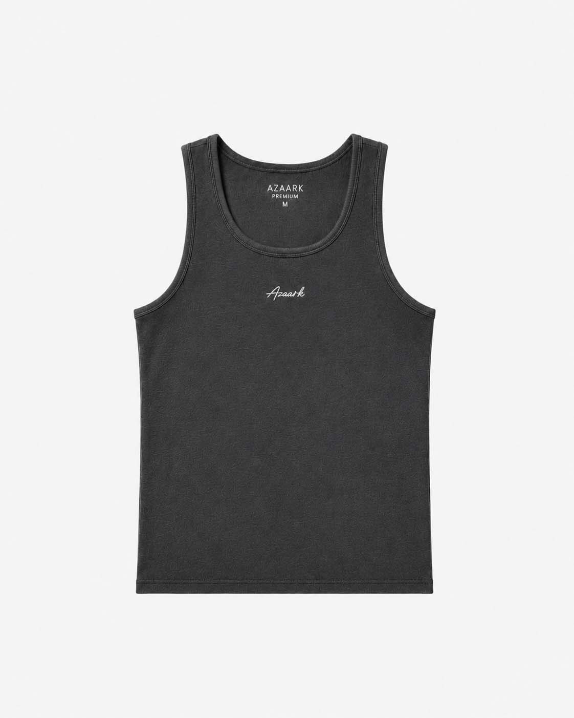 Premium Legacy Charcoal Grey Ribbed Tank Top